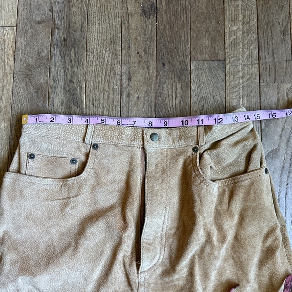 Venezia Vintage Leather Midi Skirt‎ Size 11/12 - Picture 4 of 9